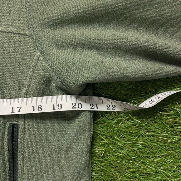 Women’s REI Polartec Jacket L Green Zip-In Full Zip Fleece Outdoor Hiking - Picture 11 of 13